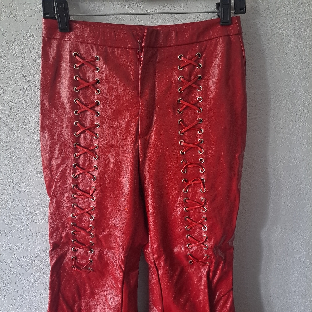 Fashion Nova Faux Leather Pants - Picture 6 of 8